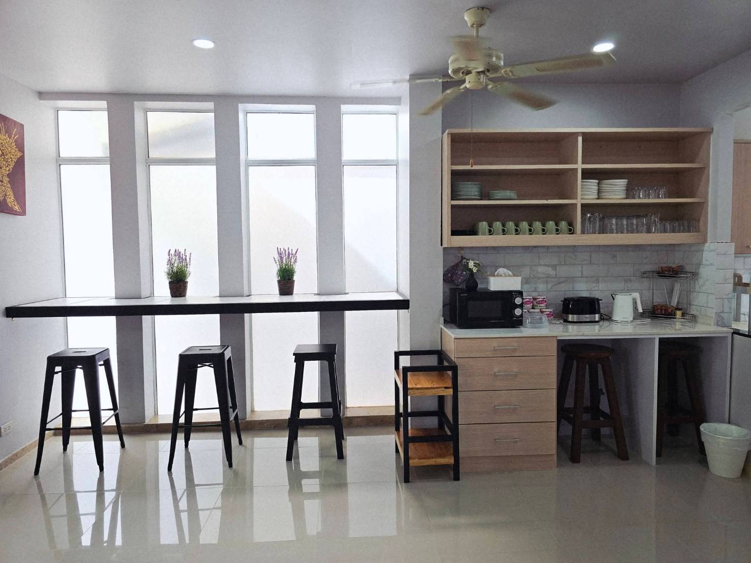 Bar counter area